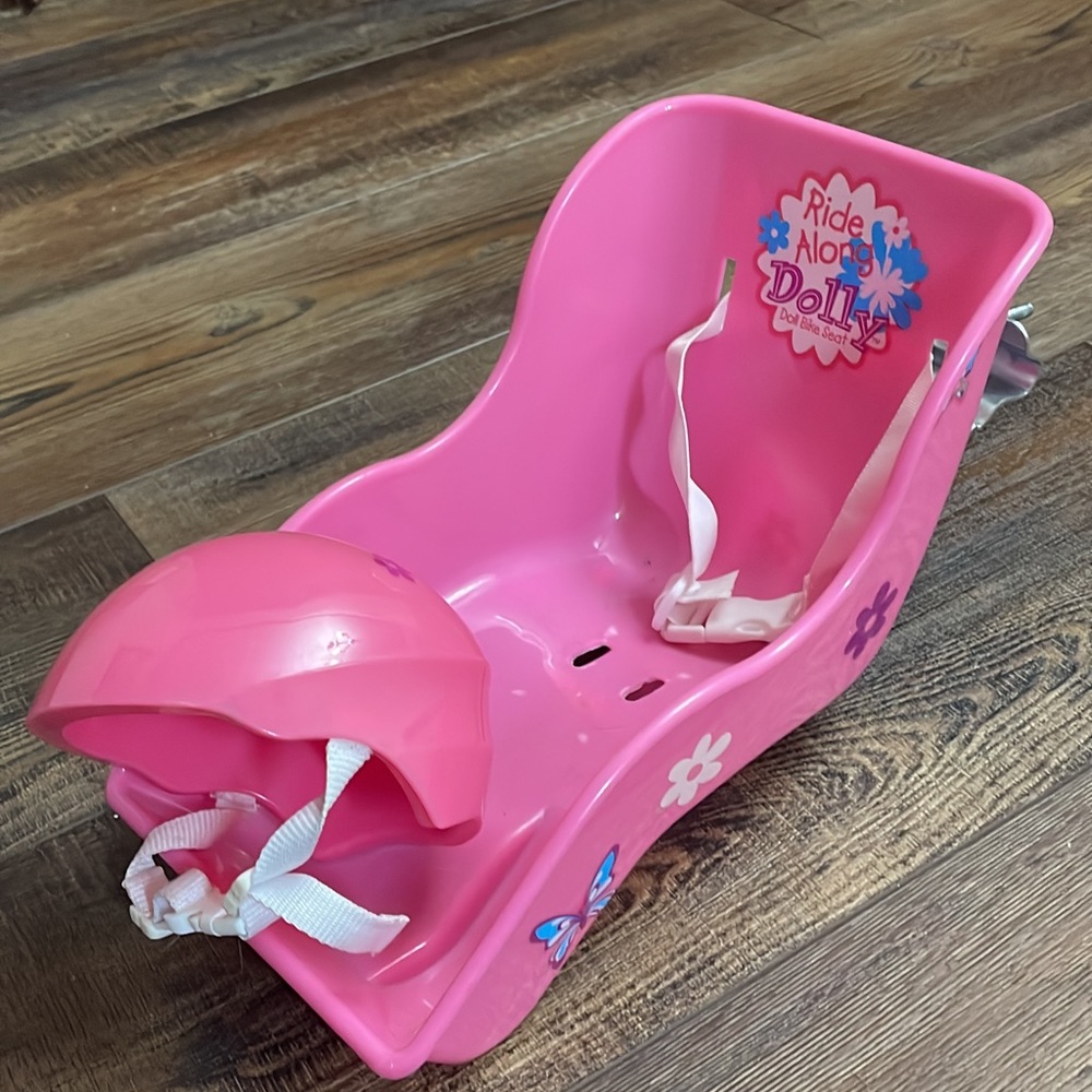 Ride Along Doll Bicycle Seat and Helmet Pack- Bike Accessory American Girl Doll